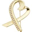 TIFFANY & CO. PALOMA PICASSO GOLD AND DIAMOND 'LOVING HEART' BROOCH - Auction archive