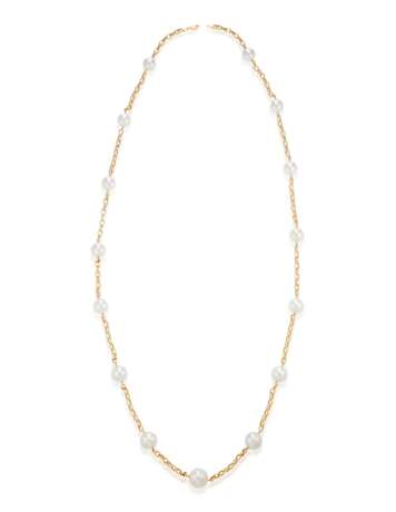 CULTURED PEARL AND GOLD NECKLACE - photo 4