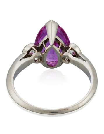 PINK SAPPHIRE AND DIAMOND RING - photo 8