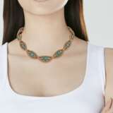 GOLD AND TURQUOISE NECKLACE - photo 2