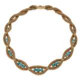 GOLD AND TURQUOISE NECKLACE - photo 3