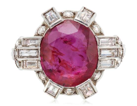 RUBY AND DIAMOND RING - photo 1