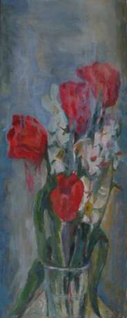 Цветы Холст на подрамнике Масляные краски Реализм Натюрморт Украина 2021 г. - фото 1