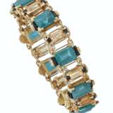 Tiffany & Co.. TIFFANY & CO. ART DECO TOURMALINE, TOPAZ AND ONYX BRACELET - photo 1