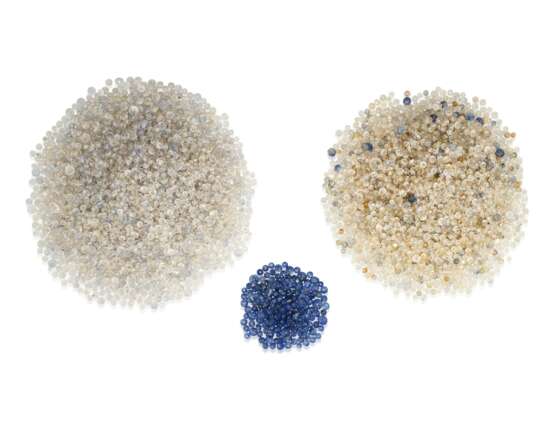 UNMOUNTED MULTI-COLORED SAPPHIRE BEADS - Foto 1