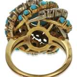 TURQUOISE AND DIAMOND RING AND EARRINGS - фото 6