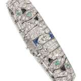 ART DECO DIAMOND AND MULTI-GEM BRACELET - фото 1