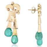 EMERALD AND GOLD EARRINGS - фото 3