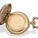 Taschenuhr: hochfeine Damenuhr mit wertvollem Diamant/Rubinbesatz, Frankreich um 1900 - фото 6