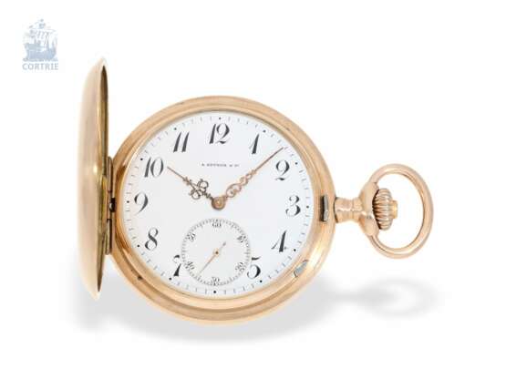 Taschenuhr: hochfeines und schweres rotgoldenes Ankerchronometer, Eppner & Co. Silberberg, No. 79644, um 1900 - фото 6