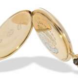 Taschenuhr: hervorragend erhaltene Goldsavonnette, Ankerchronometer Longines, ca.1912 - Foto 2