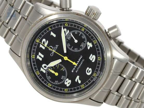 Armbanduhr: Sport-Chronograph, Omega Dynamic Automatik in Edelstahl mit Originalbox, ca.2003 - Foto 1