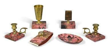 A gilt-metal and rhodonite desk set, late 19th century/early 20th century - фото 2