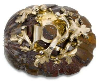 A Fabergé silver-gilt mounted jasper bowl, workmaster Julius Rappoport, St Petersburg, circa 1890 - Foto 6