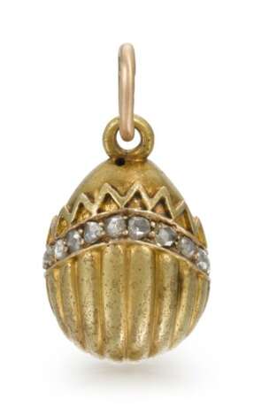 A Fabergé jewelled gold egg pendant, workmaster Erik Kollin, St Petersburg, circa 1900 - Foto 2