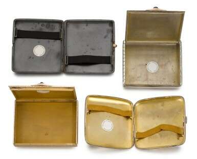 A group of four gold, silver and gunmetal Russian cigarette cases, various makers and dates, Moscow, circa 1900 - photo 4