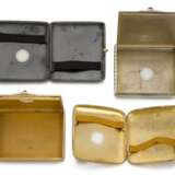 A group of four gold, silver and gunmetal Russian cigarette cases, various makers and dates, Moscow, circa 1900 - фото 4