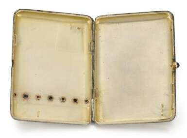A rare jewelled silver cigarette case, Egor Cheryatov, retailed by Lorié, Moscow, 1899-1908 - Foto 4