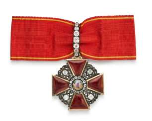 A gold and enamel Order of St Anne, Second Class, St Petersburg, late-19th century