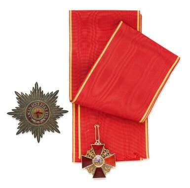 The Order of St Anne, set of insignia, Keibel, St Petersburg, circa 1850 - photo 1