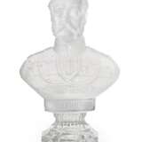 A continental moulded and frosted clear glass bust of Emperor Alexander II, probably French, circa 1900 - photo 1