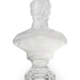 A continental moulded and frosted clear glass bust of Emperor Alexander II, probably French, circa 1900 - фото 3