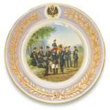 Two porcelain military plates, Imperial Porcelain Factory, St Petersburg, period of Alexander II, 1871-1874 - Foto 3