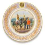 Two porcelain military plates, Imperial Porcelain Factory, St Petersburg, period of Alexander II, 1873 - Foto 2
