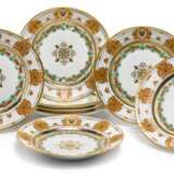 A set of eight porcelain plates from the service of Grand Duke Konstantin Nikolaevich, Imperial Porcelain Factory, St Petersburg, Period of Nicholas I, 1848-1852 - фото 2