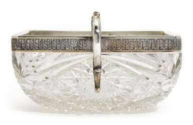 A large silver-mounted cut-glass bowl, St Petersburg, 1908-1917 - Foto 3