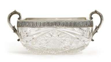 A large silver-mounted cut-glass bowl, St Petersburg, 1908-1917 - Foto 4