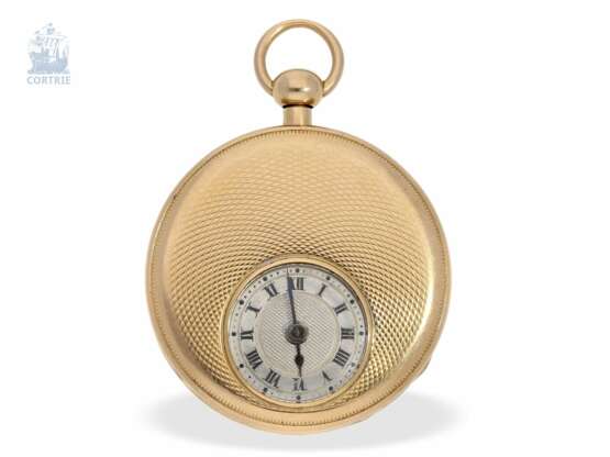 Taschenuhr: seltene, kleine französische Repetier-Uhr mit dezentralem Zifferblatt, Frankreich um 1820 - photo 1