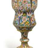 A silver-gilt and cloisonné enamel goblet, Feodor Rückert, Moscow, 1899-1908 - Foto 1