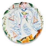 The Sailor Takes a Walk: A Soviet Propaganda porcelain plate, State Porcelain Factory, Petrograd, 1921 - фото 1