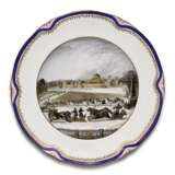 A pair of topographical plates, Kuznetsov Porcelain Factory, second half 19th century - photo 4