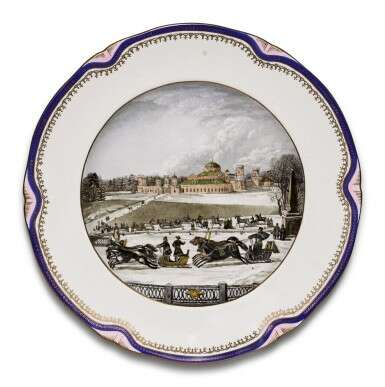 A pair of topographical plates, Kuznetsov Porcelain Factory, second half 19th century - фото 4