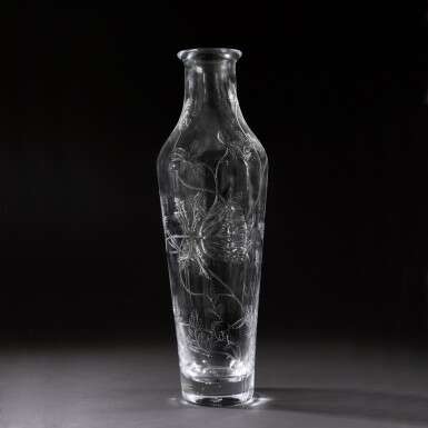 A large glass vase, Imperial Glass Factory, St Petersburg, Period of Nicholas II, 1909 - фото 1