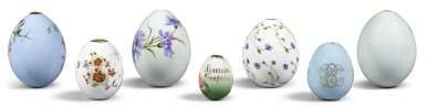 Seven porcelain Easter eggs by the Imperial Porcelain Factory, St Petersburg, 19th century - Foto 2
