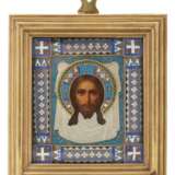 A silver-gilt and cloisonné enamel icon of the Mandylion, Pavel Ovchinnikov, Moscow, circa 1890 - фото 2