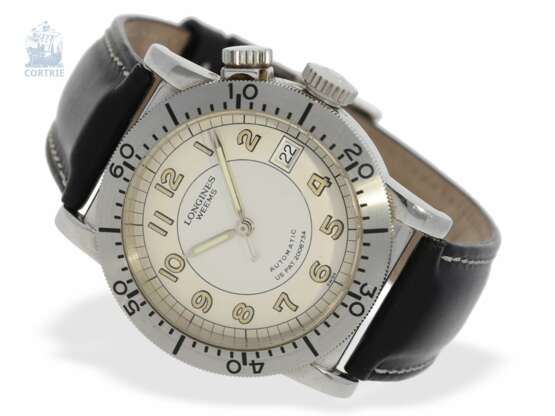 Armbanduhr: limitierte Longines Fliegeruhr, Longines Weems Automatic "Navigation Watch" Ref. 2.608.4, ca.1990 - Foto 1