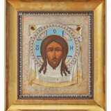 A silver-gilt and cloisonné enamel icon of the Mandylion, Moscow, circa 1890 - фото 2