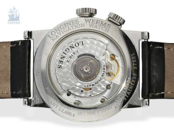 Armbanduhr: limitierte Longines Fliegeruhr, Longines Weems Automatic "Navigation Watch" Ref. 2.608.4, ca.1990 - фото 2