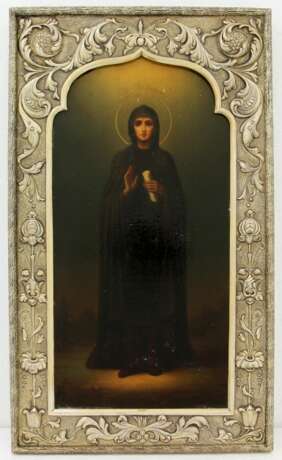 An important Imperial silver-gilt presentation icon of St Anna Kashinskaya, Vladimirov, St Petersburg, circa 1909 - Foto 1