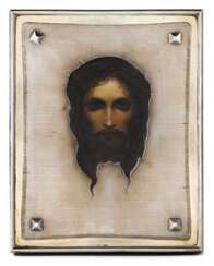 A parcel-gilt silver icon of The Holy Face, maker Cyrillic 'IG', St Petersburg, 1908-1917