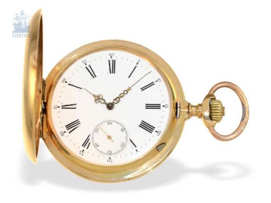 Taschenuhr: besonders schweres und großes Ankerchronometer, System Glashütte, um 1900 - Foto 1