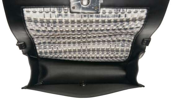 CHANEL. A LIMITED EDITION WOVEN PVC & BLACK LAMBSKIN LEATHER SMALL BOY BAG WITH BLACK HARDWARE - фото 4