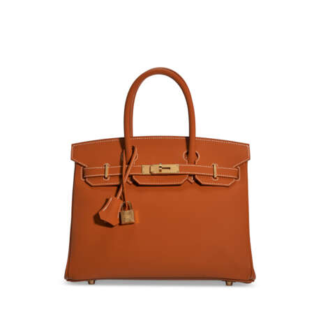 HERMÈS. A GOLD EPSOM LEATHER BIRKIN 30 WITH GOLD HARDWARE - фото 1