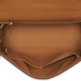 HERMÈS. A NATUREL CHAMONIX LEATHER SELLIER KELLY 32 WITH GOLD HARDWARE - Foto 4