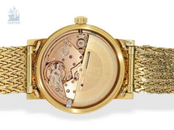 Armbanduhr: sehr hochwertige vintage Herrenuhr in 18K Gold, Omega Automatik mit Originalbox, 60er Jahre - фото 3