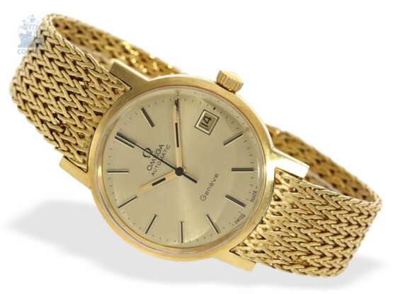 Armbanduhr: sehr hochwertige vintage Herrenuhr in 18K Gold, Omega Automatik mit Originalbox, 60er Jahre - Foto 4